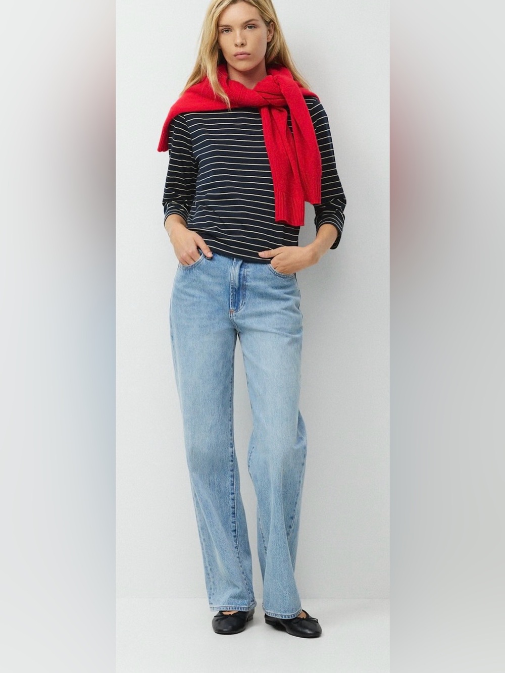 Denim Forum Light Blue High-Rise Women's Jeans